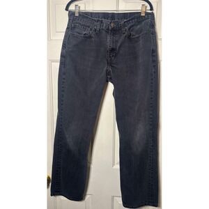 Levi Strauss Black 514 Straight Fit Jeans  Mens‎ Size 34x30